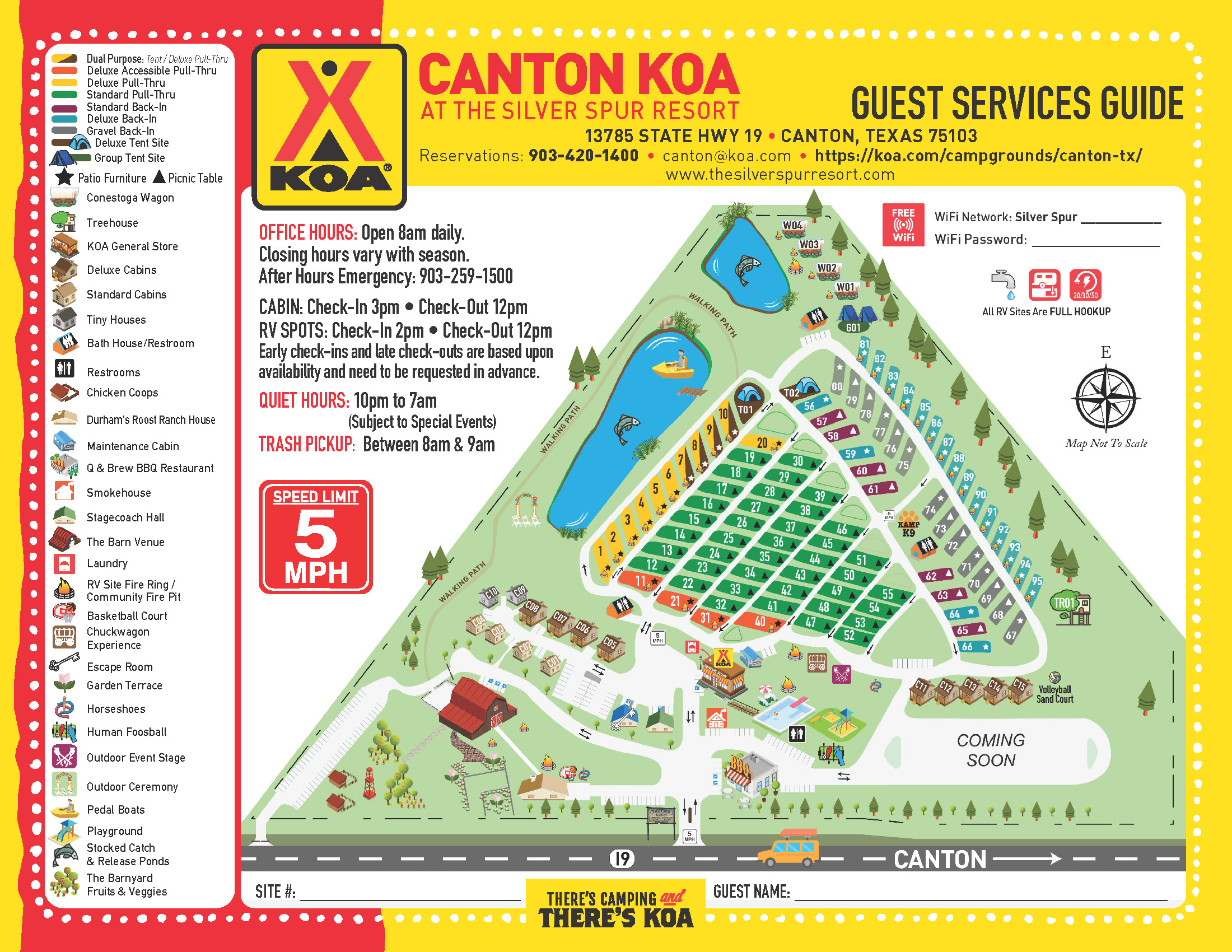 The Silver Spur Resort Map